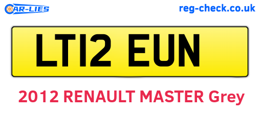 LT12EUN are the vehicle registration plates.