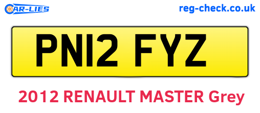 PN12FYZ are the vehicle registration plates.