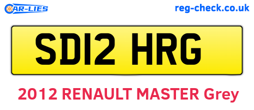 SD12HRG are the vehicle registration plates.
