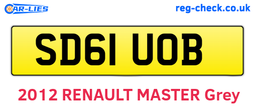 SD61UOB are the vehicle registration plates.