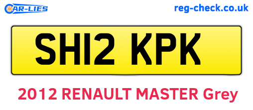 SH12KPK are the vehicle registration plates.