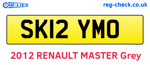 SK12YMO are the vehicle registration plates.