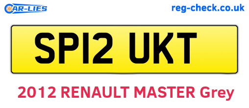 SP12UKT are the vehicle registration plates.