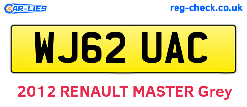 WJ62UAC are the vehicle registration plates.