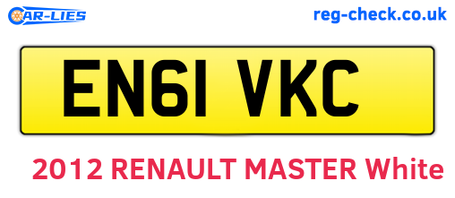 EN61VKC are the vehicle registration plates.