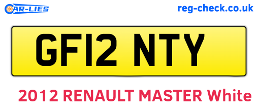 GF12NTY are the vehicle registration plates.