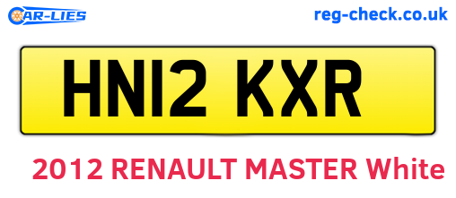 HN12KXR are the vehicle registration plates.