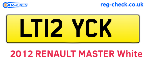 LT12YCK are the vehicle registration plates.