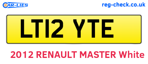 LT12YTE are the vehicle registration plates.