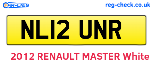 NL12UNR are the vehicle registration plates.