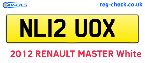 NL12UOX are the vehicle registration plates.