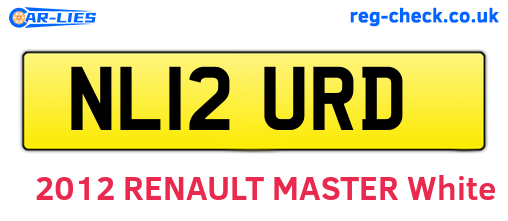 NL12URD are the vehicle registration plates.