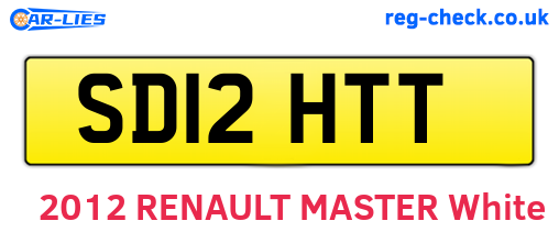 SD12HTT are the vehicle registration plates.