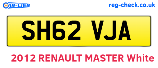 SH62VJA are the vehicle registration plates.