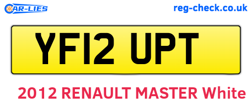 YF12UPT are the vehicle registration plates.