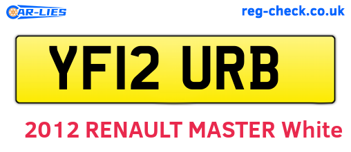 YF12URB are the vehicle registration plates.