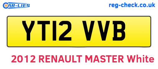 YT12VVB are the vehicle registration plates.