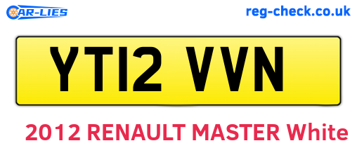 YT12VVN are the vehicle registration plates.