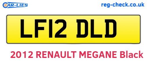 LF12DLD are the vehicle registration plates.