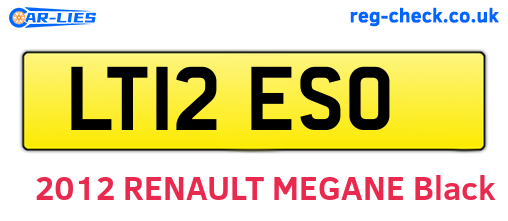 LT12ESO are the vehicle registration plates.