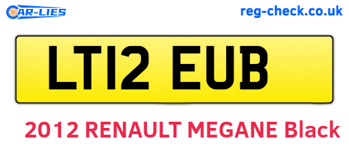 LT12EUB are the vehicle registration plates.
