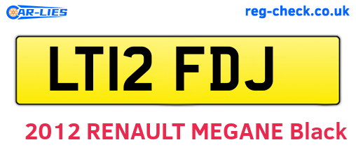 LT12FDJ are the vehicle registration plates.