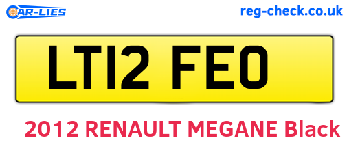 LT12FEO are the vehicle registration plates.