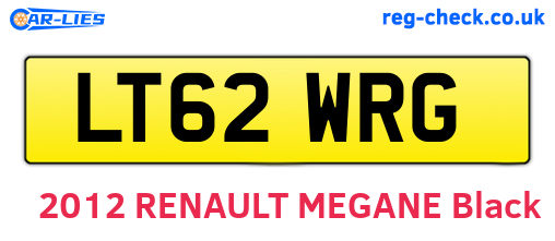 LT62WRG are the vehicle registration plates.