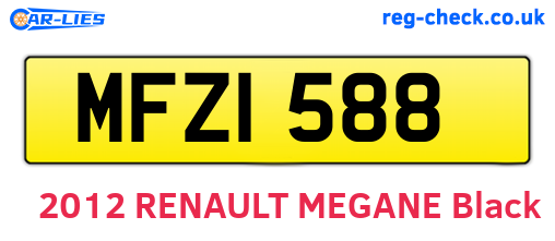 MFZ1588 are the vehicle registration plates.