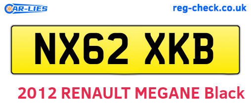 NX62XKB are the vehicle registration plates.
