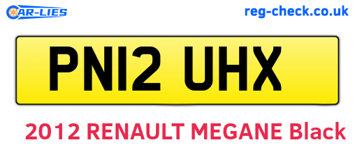 PN12UHX are the vehicle registration plates.