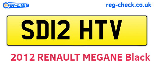 SD12HTV are the vehicle registration plates.