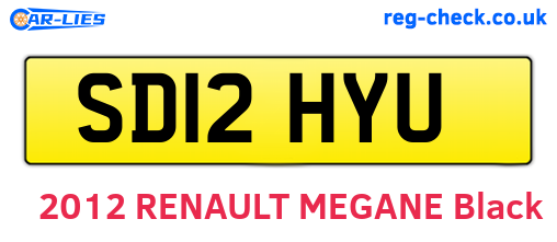 SD12HYU are the vehicle registration plates.