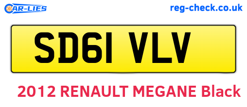 SD61VLV are the vehicle registration plates.