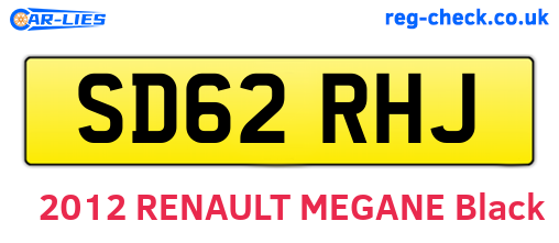 SD62RHJ are the vehicle registration plates.