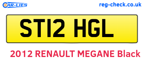 ST12HGL are the vehicle registration plates.