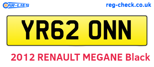 YR62ONN are the vehicle registration plates.