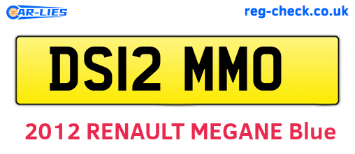 DS12MMO are the vehicle registration plates.