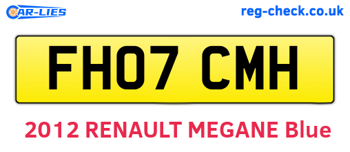 FH07CMH are the vehicle registration plates.