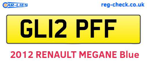 GL12PFF are the vehicle registration plates.