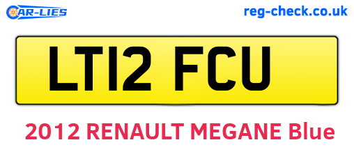 LT12FCU are the vehicle registration plates.