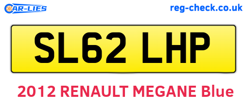 SL62LHP are the vehicle registration plates.