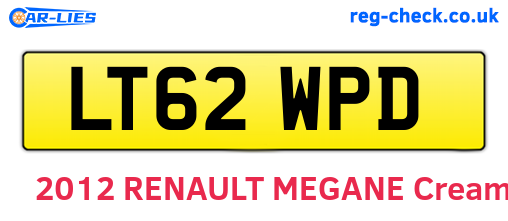 LT62WPD are the vehicle registration plates.