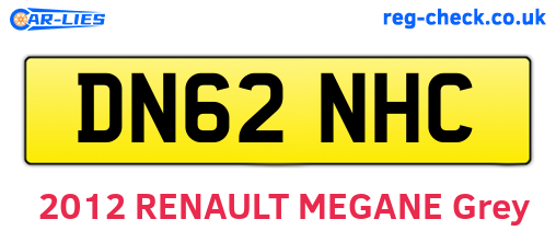 DN62NHC are the vehicle registration plates.