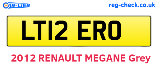 LT12ERO are the vehicle registration plates.