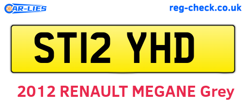 ST12YHD are the vehicle registration plates.