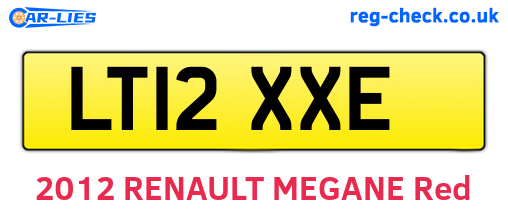 LT12XXE are the vehicle registration plates.