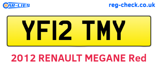 YF12TMY are the vehicle registration plates.