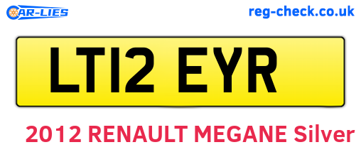 LT12EYR are the vehicle registration plates.
