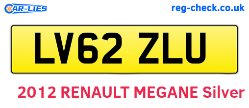 LV62ZLU are the vehicle registration plates.